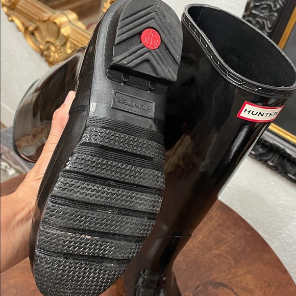 Hunter Original Tall Gloss Rain Boots Black Size 9 / EU 40–41 — Waterproof Icon - Picture 9 of 9